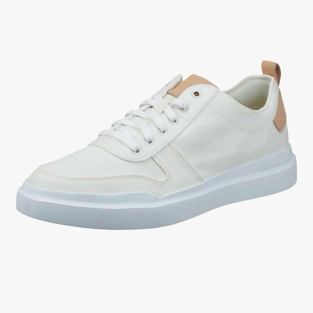 Cole Haan GrandPro Rally Court Sneakers, White & Tan